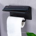 2021 Foshan Factory Direct Sale Stainless Steel  Black Bathroom Toilet Paper Holder JQS-013